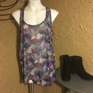 💕A21-Colorful snake print tank